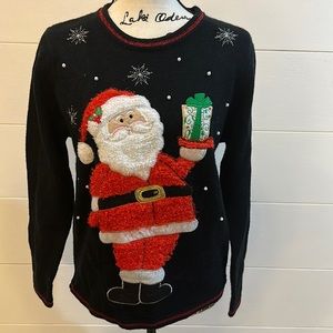 Santa Christmas Sweater, Size 4-6
